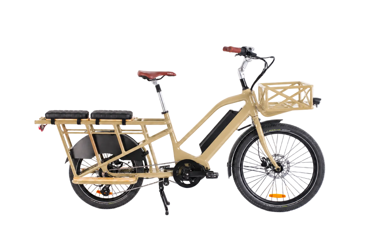 Nebula Compact Beige Sable avec porte-bagage avant et coussins